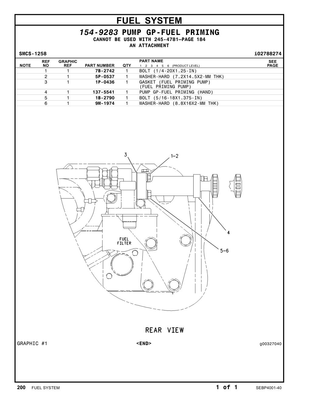7B-2742 - BOLT (1/4-20X1.25-IN)