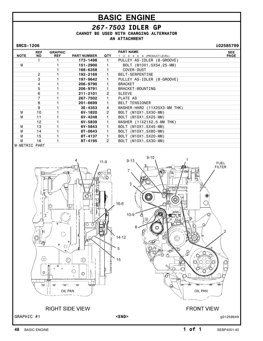 267-7502 PLATE AS CAT parts manual diagram