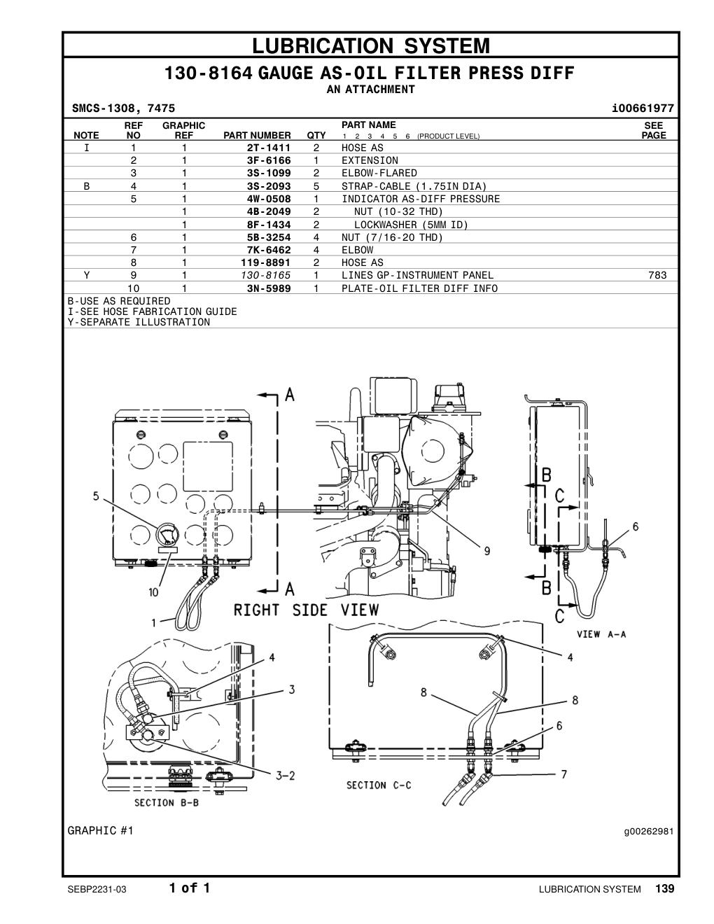 119-8891 HOSE AS CAT parts manual diagram
