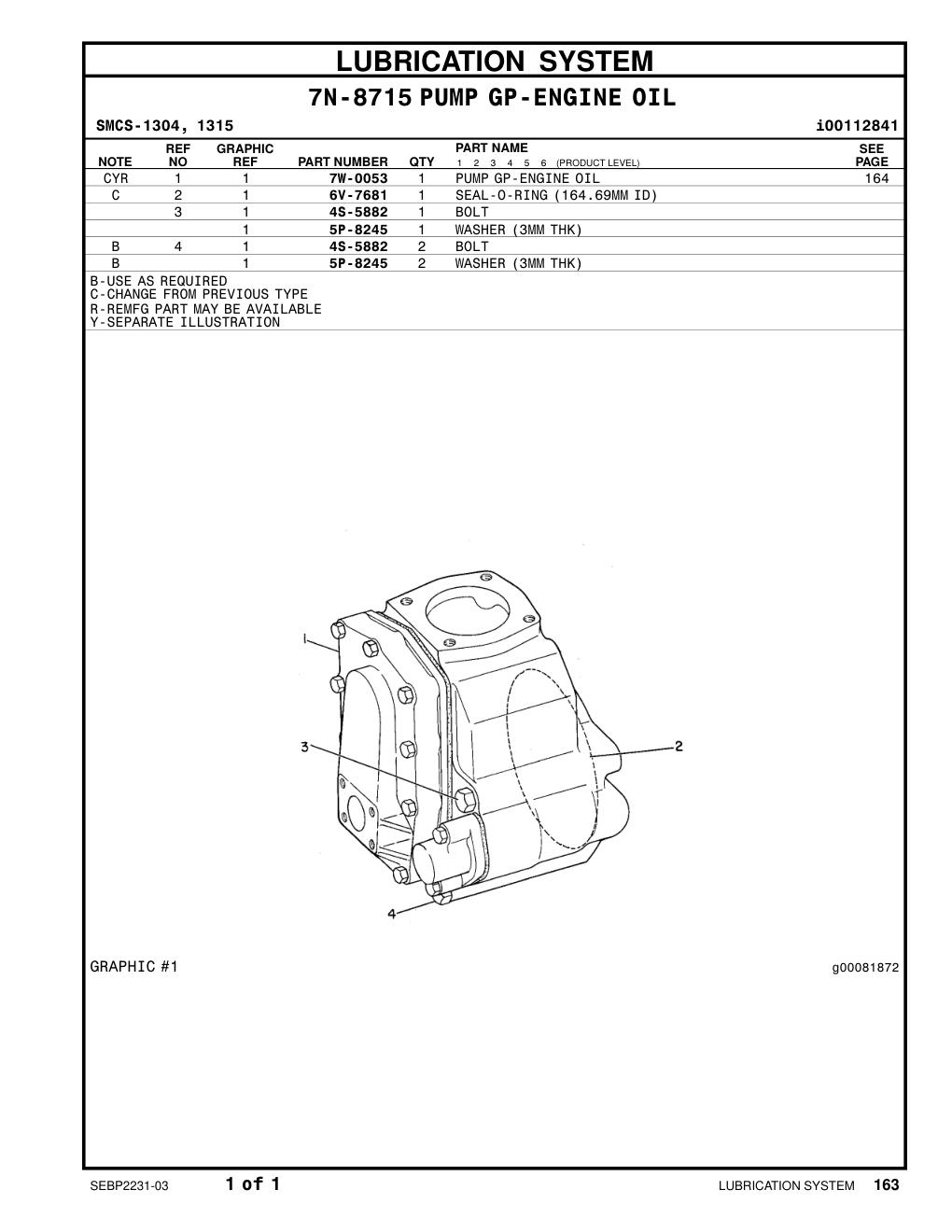 7W-0053 - PUMP GP-ENGINE OIL