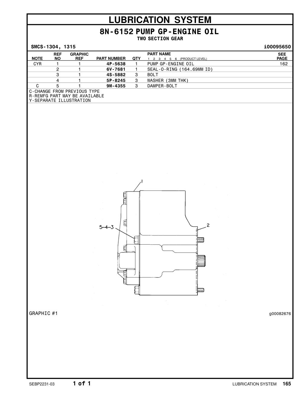 6V-7681 - SEAL-O-RING (164.69MM ID)