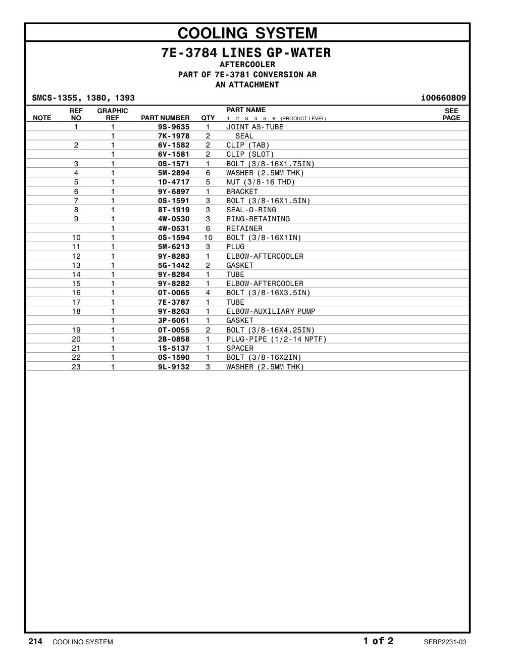 1S-5137 SPACER CAT parts manual diagram