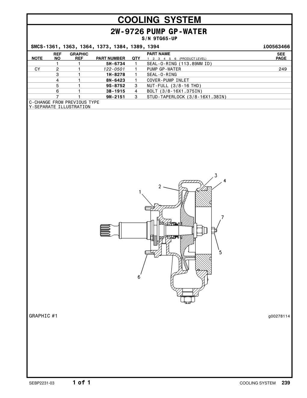 122-0501 - PUMP GP-WATER