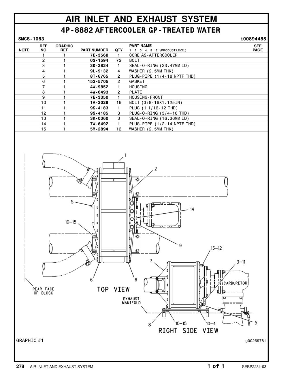 152-5705 GASKET CAT parts manual diagram