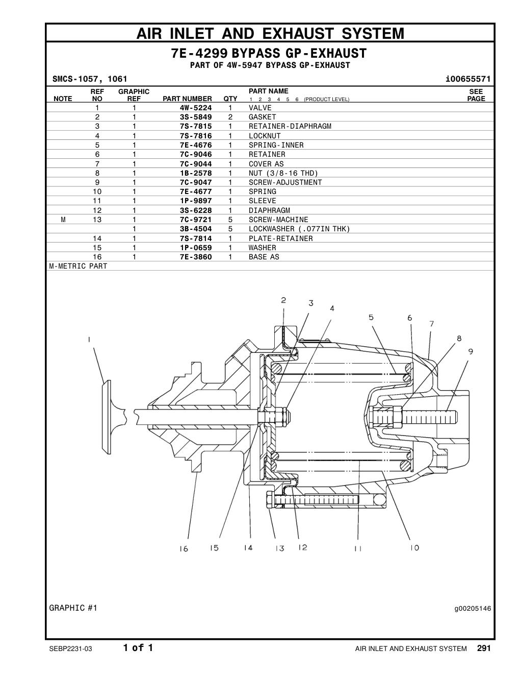 7C-9046 RETAINER CAT parts manual diagram