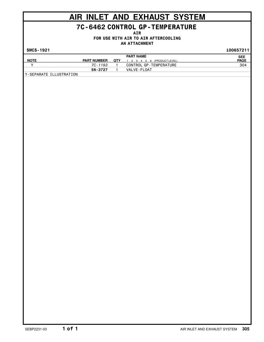 5N-3727 - VALVE-FLOAT