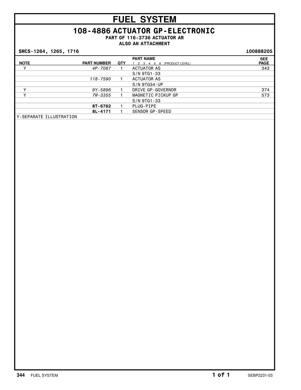 9Y-5896 - DRIVE GP-GOVERNOR