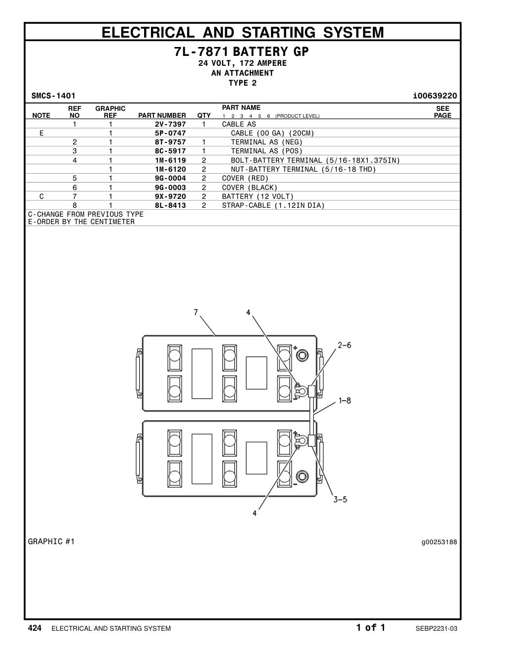 8C-5917 - TERMINAL AS-BATTERY (POSITIVE)