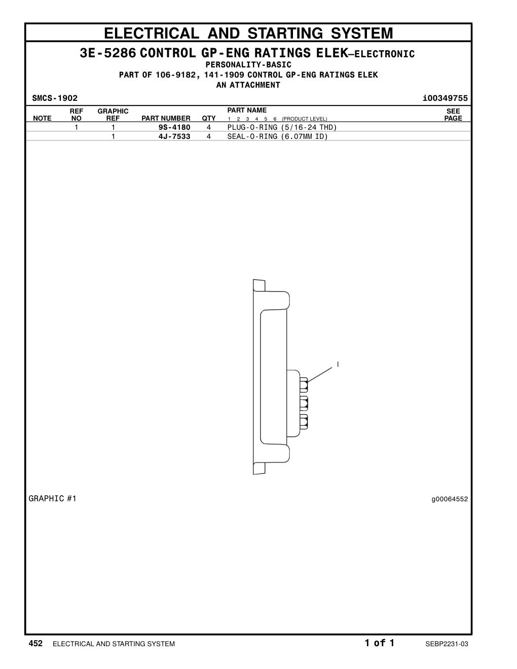 4J-7533 - SEAL-O-RING (ID=6.07mm)