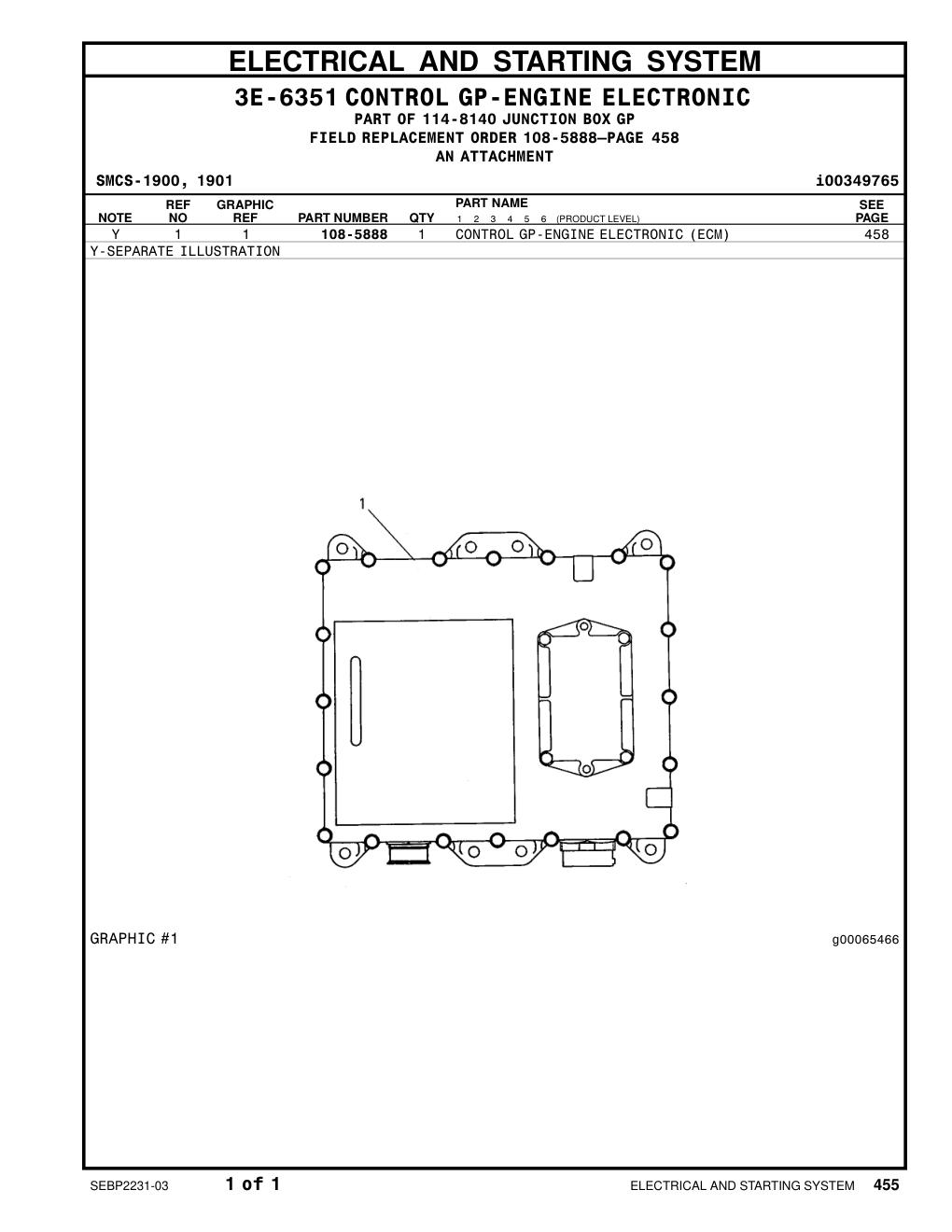 108-5888 - CONTROL GP-ENGINE ELECTRONIC