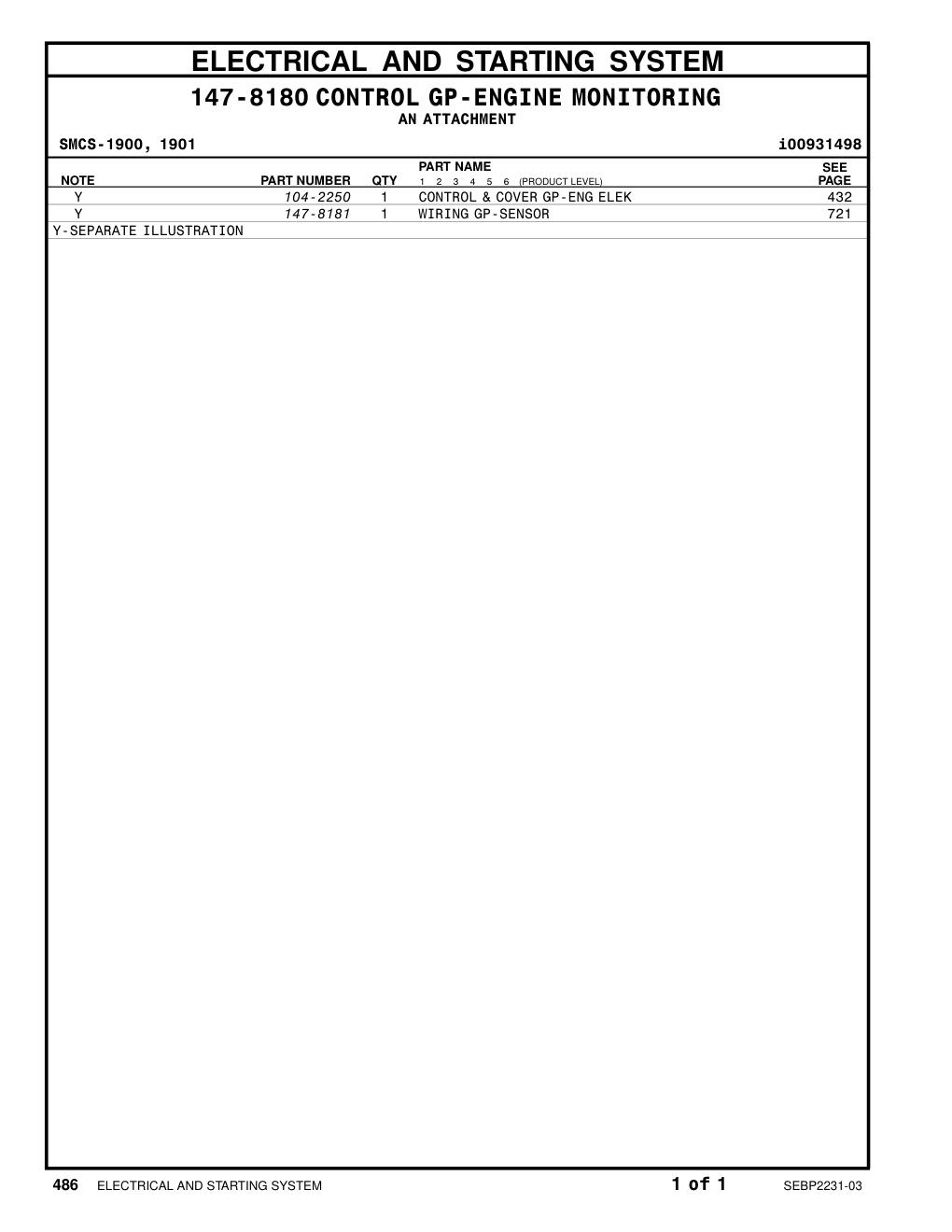 147-8181 - WIRING GP-SENSOR