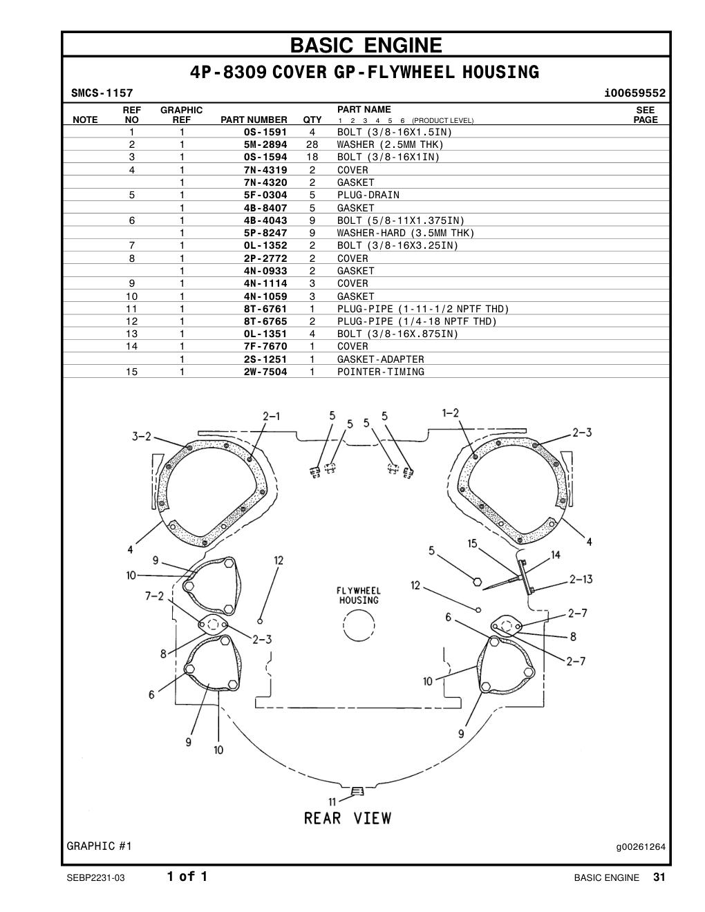 2W-7504 POINTER-TIMING CAT parts manual diagram