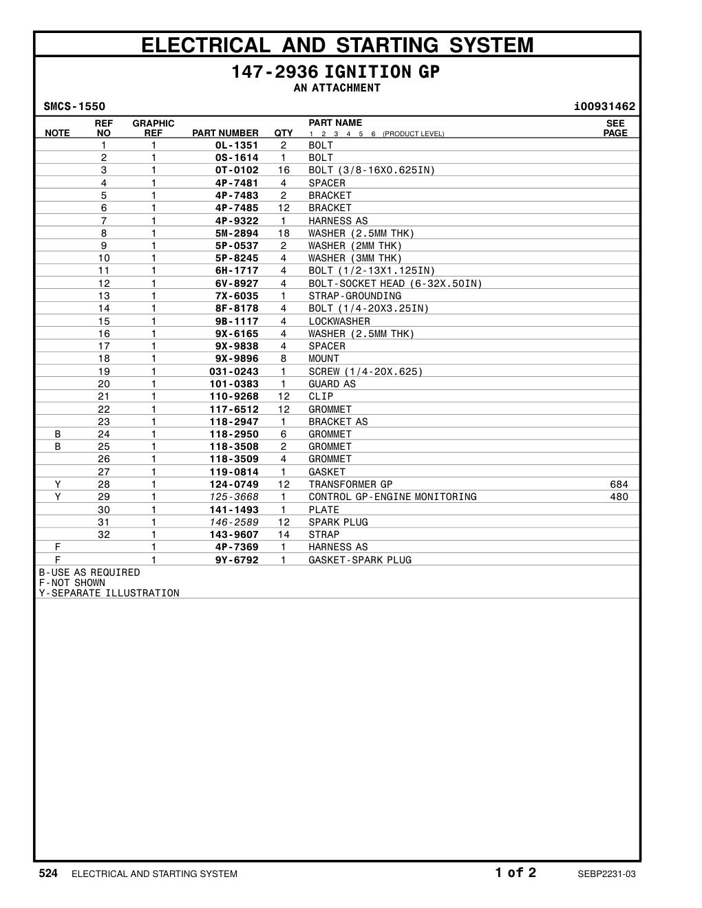 4P-7485 BRACKET CAT parts manual diagram