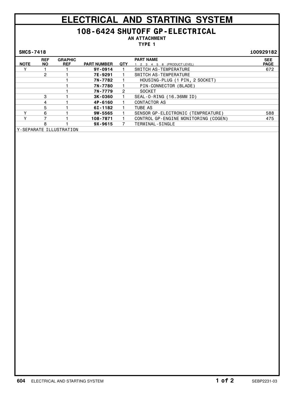 6I-1182 TUBE AS CAT parts manual diagram
