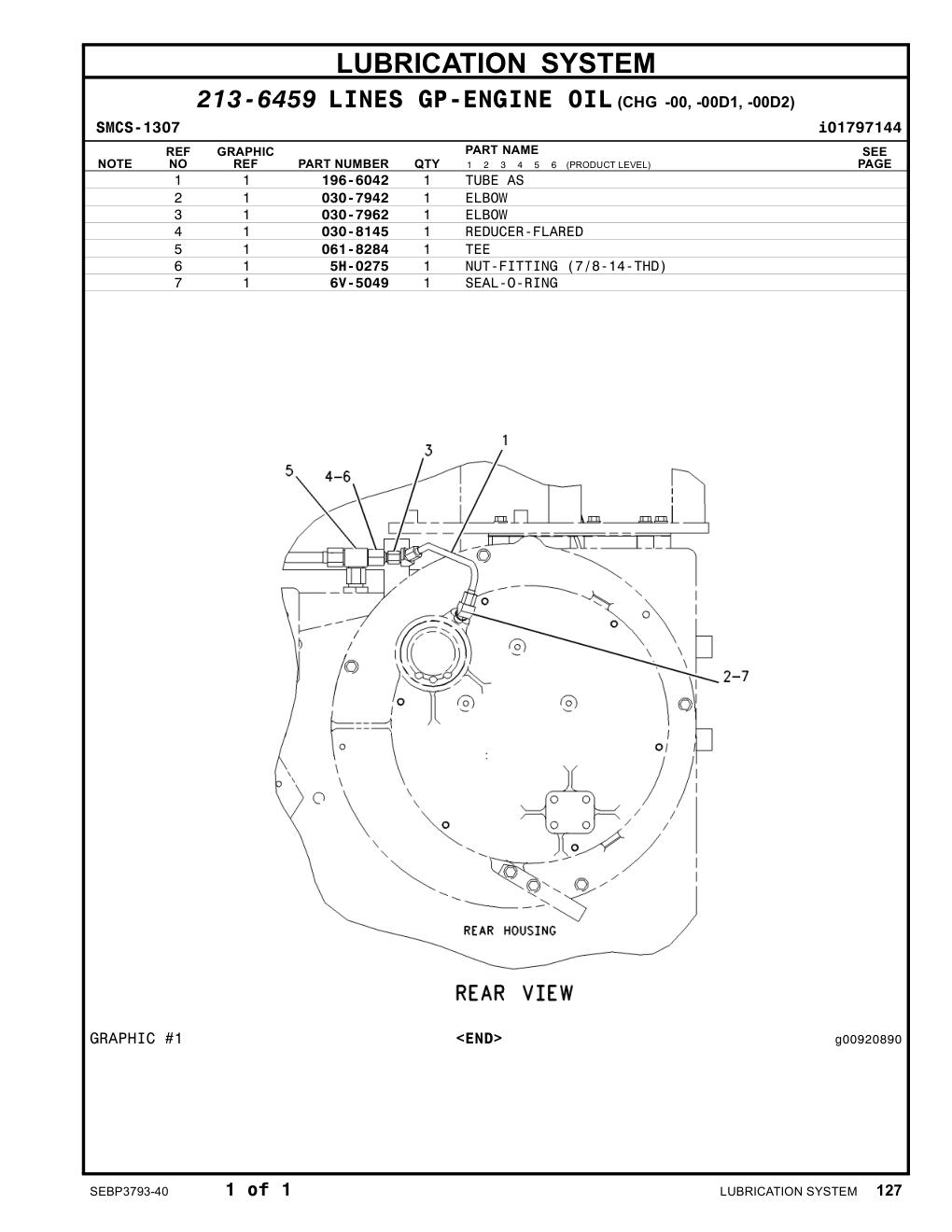 196-6042 TUBE AS CAT parts manual diagram