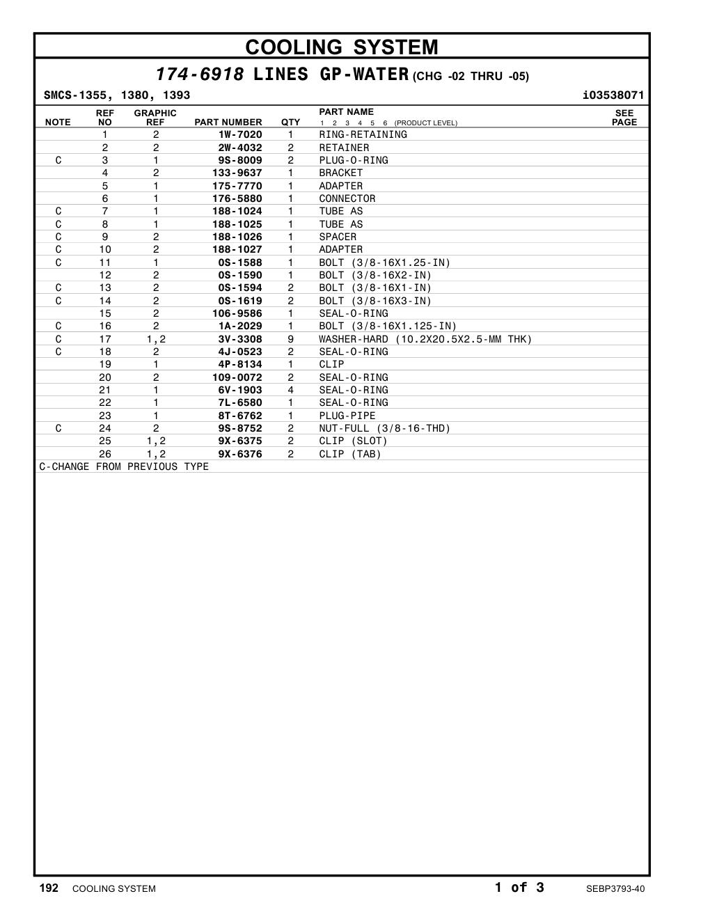 176-5880 CONNECTOR CAT parts manual diagram
