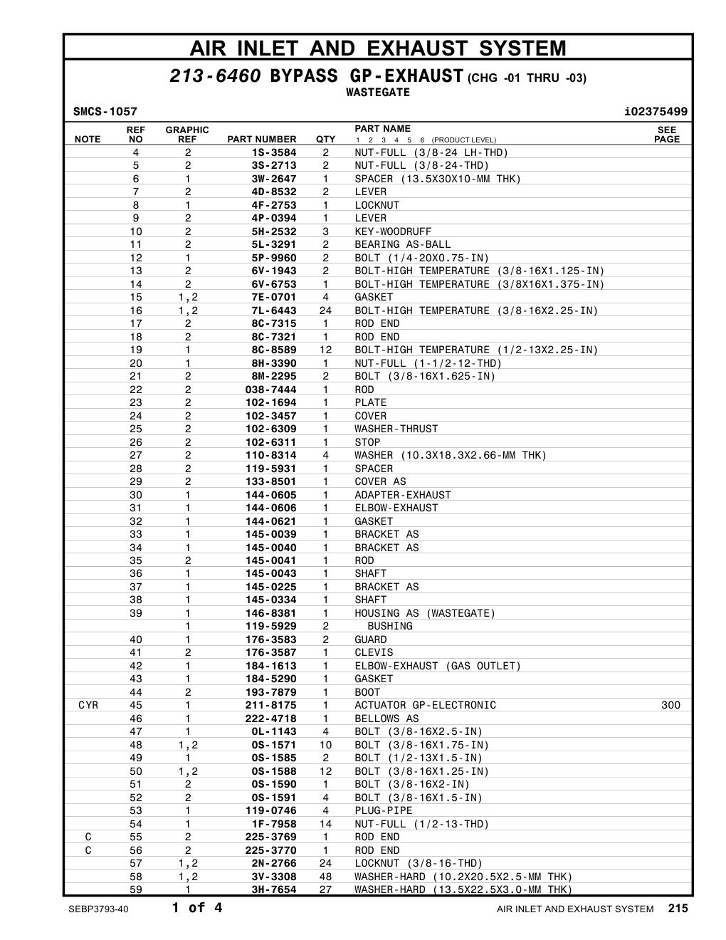 4F-2753 LOCKNUT CAT parts manual diagram