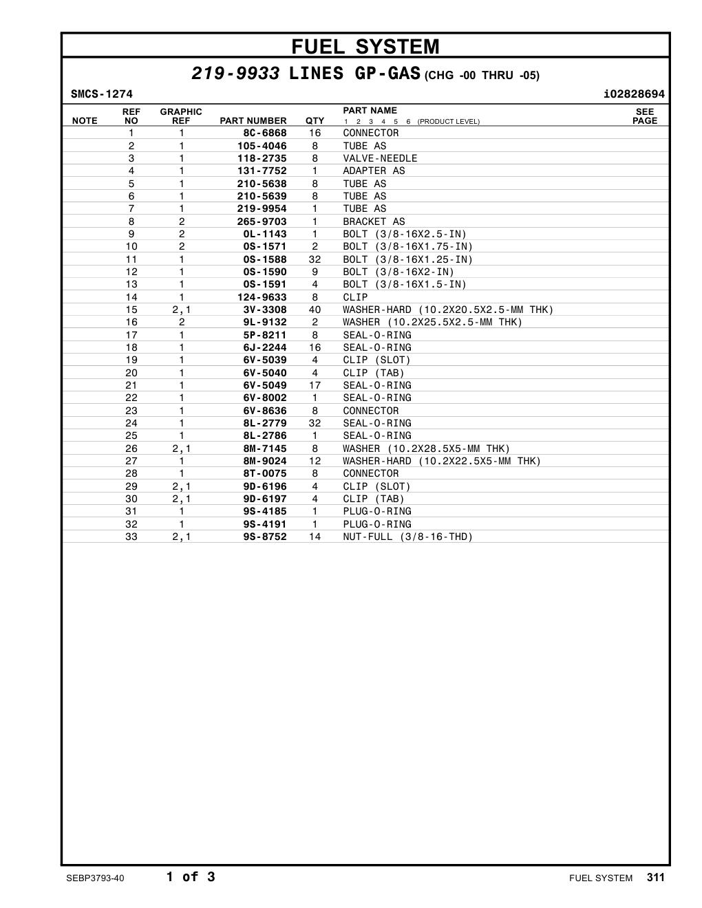 265-9703 BRACKET AS CAT parts manual diagram