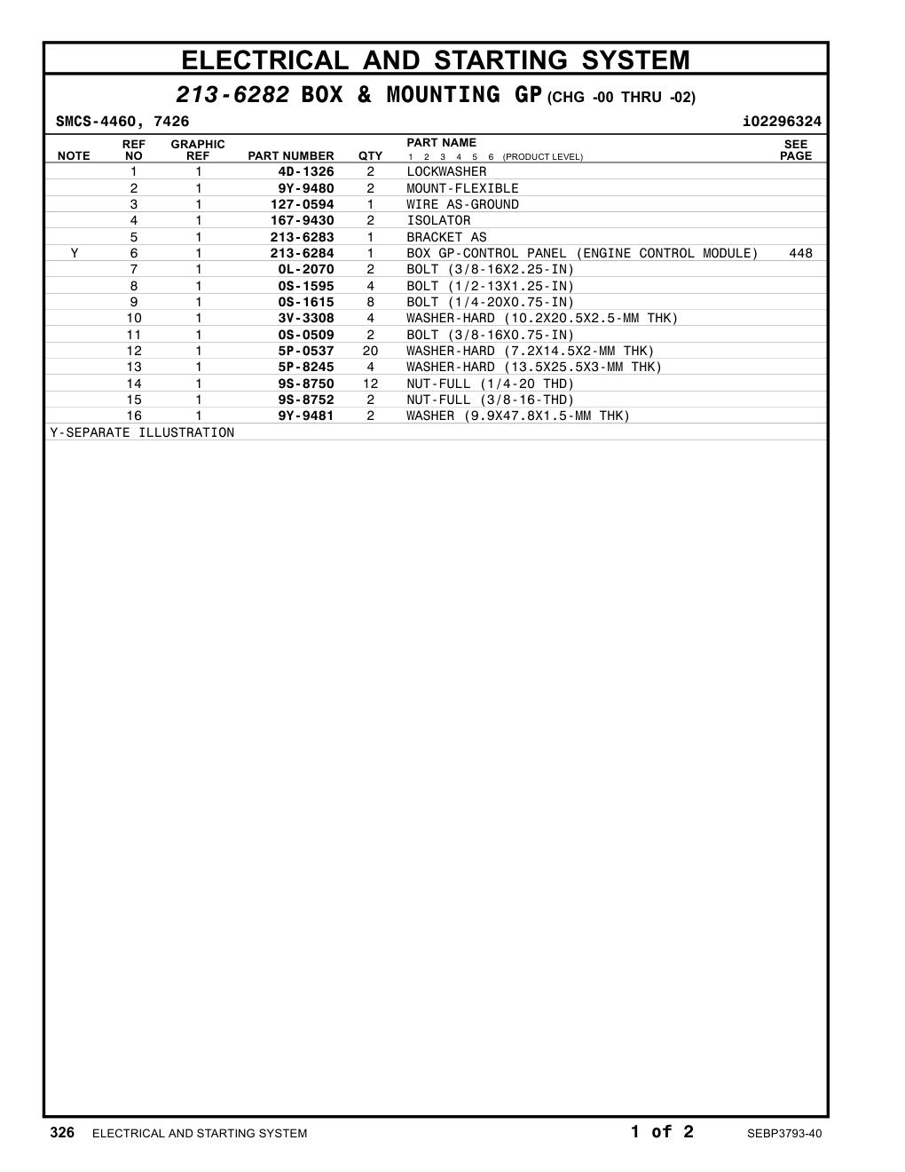 167-9430 ISOLATOR CAT parts manual diagram