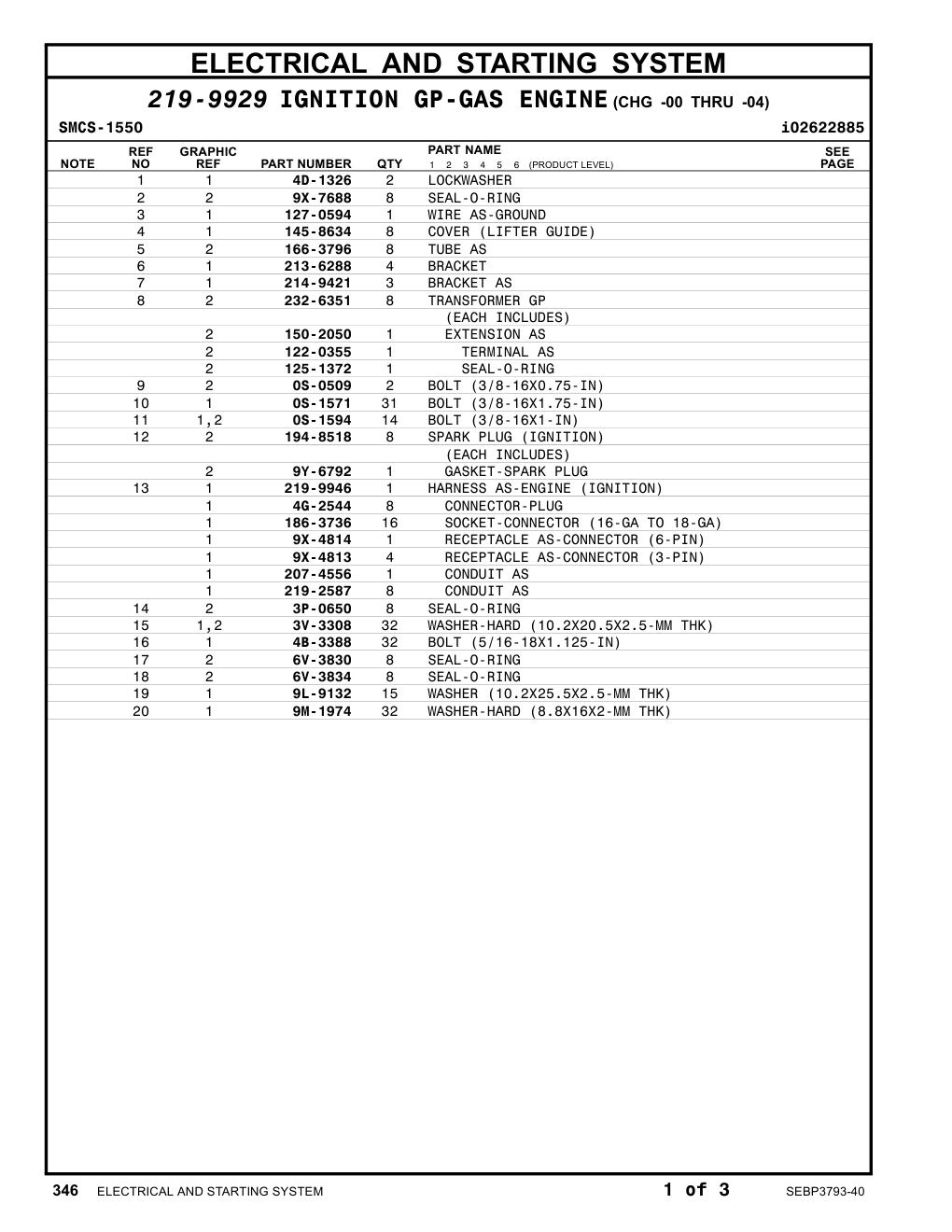 145-8634 COVER (LIFTER GUIDE) CAT parts manual diagram