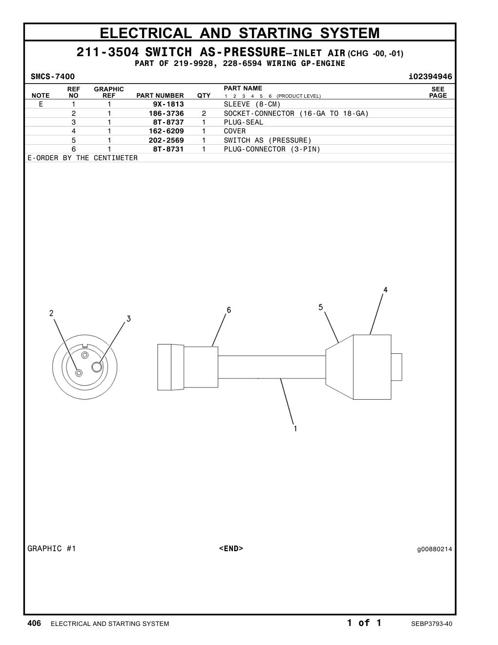 162-6209 COVER CAT parts manual diagram