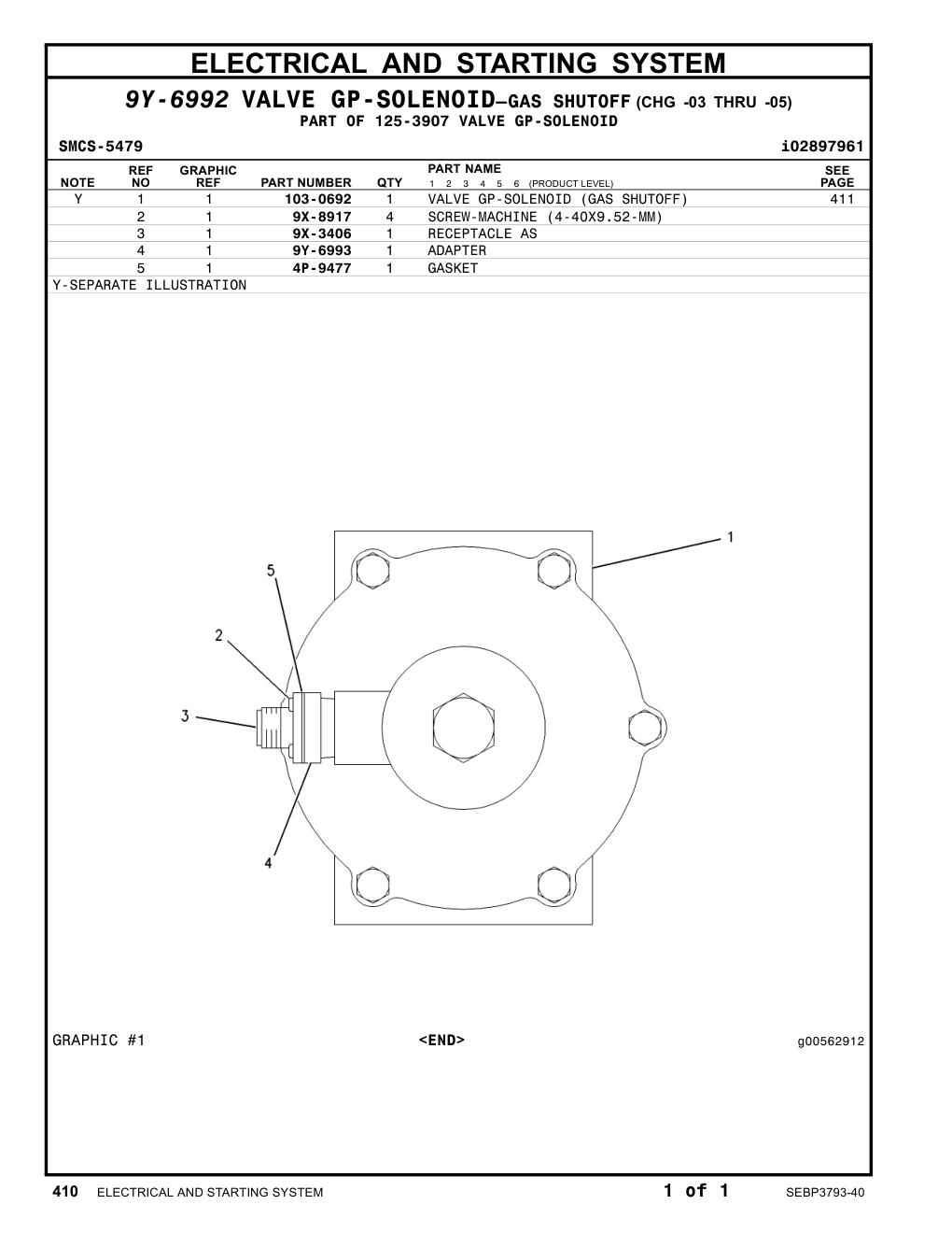 4P-9477 GASKET CAT parts manual diagram
