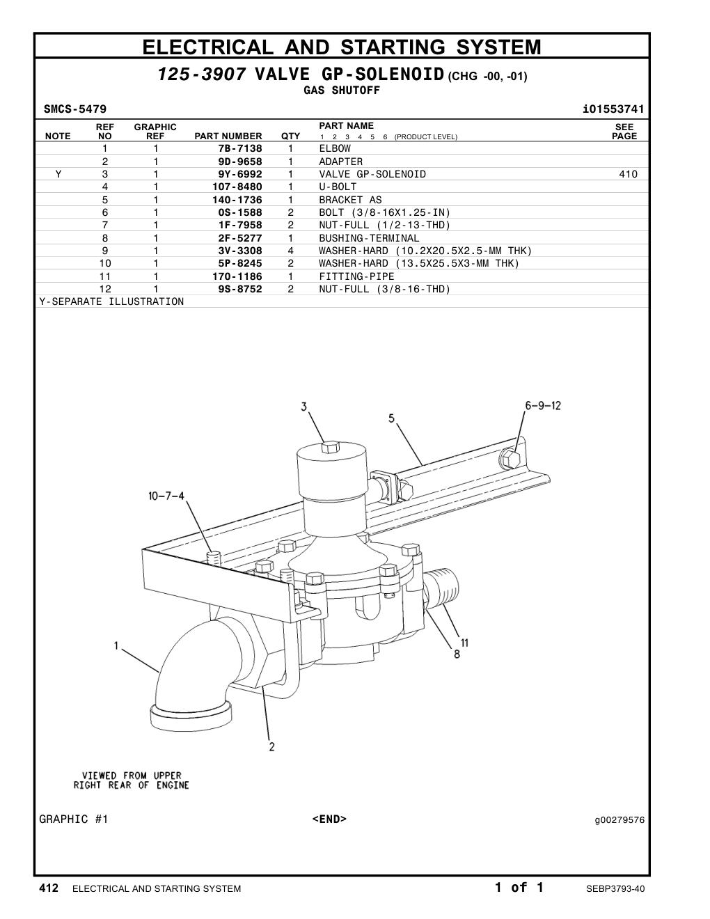 140-1736 BRACKET AS CAT parts manual diagram