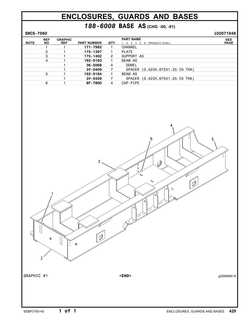 171-7982 CHANNEL CAT parts manual diagram