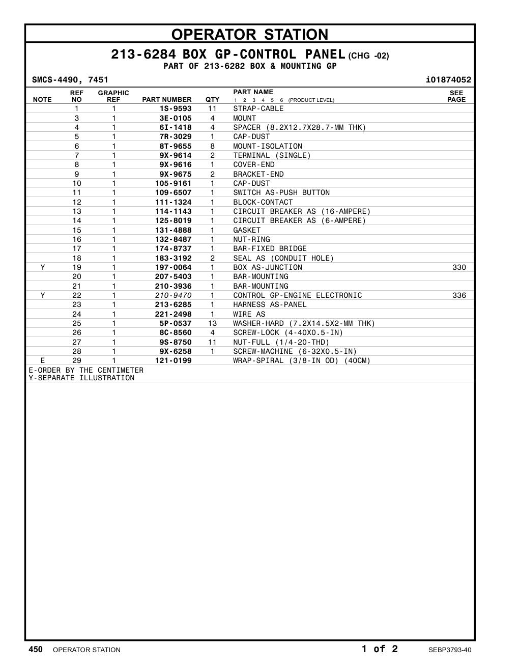 210-9470 CONTROL GP-ENGINE ELECTRONIC CAT parts manual diagram