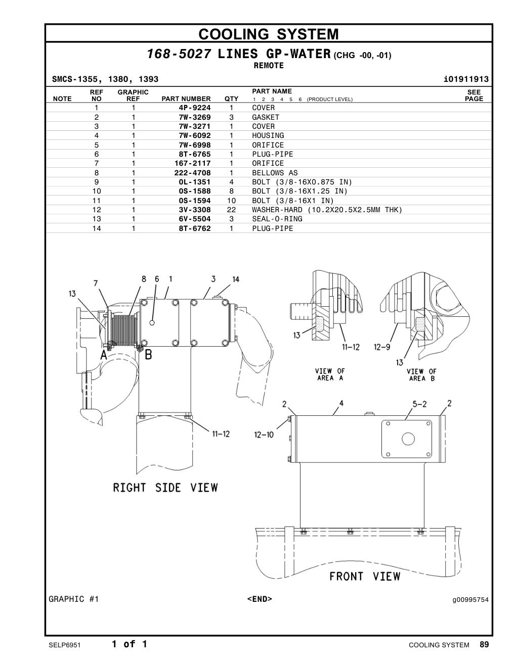 7W-6092 HOUSING CAT parts manual diagram