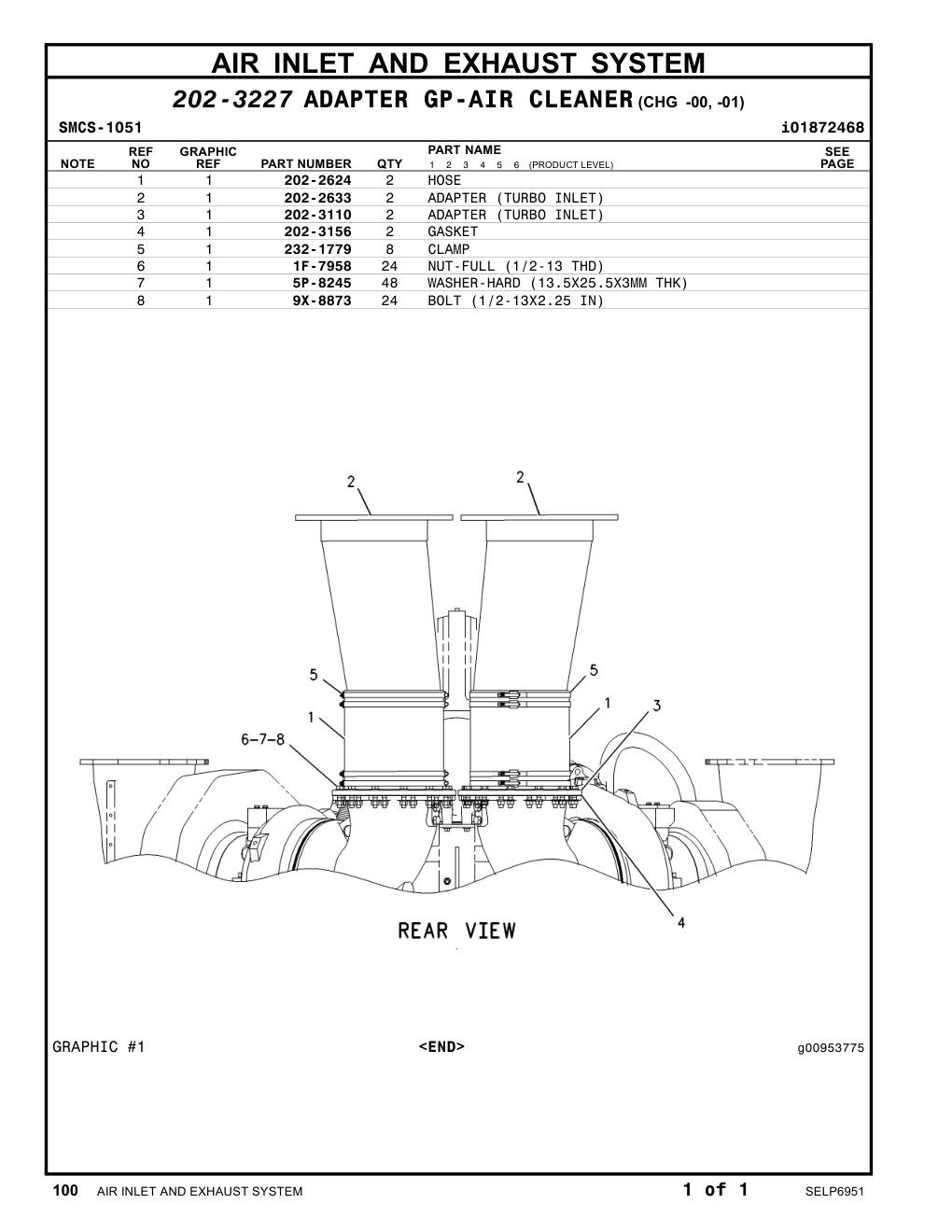 202-3156 GASKET CAT parts manual diagram