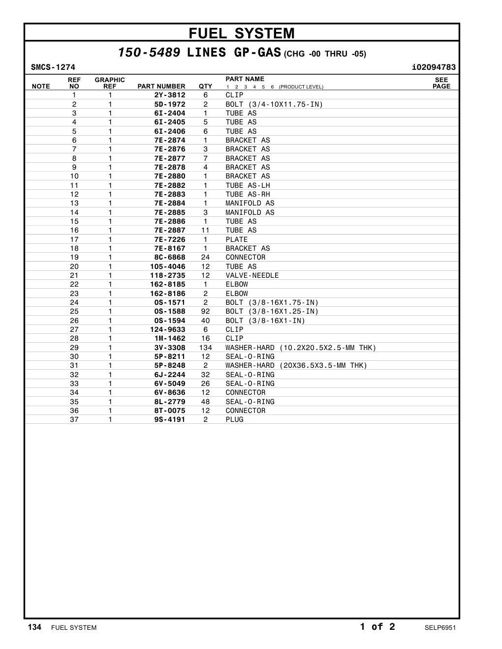 1M-1462 CLIP CAT parts manual diagram