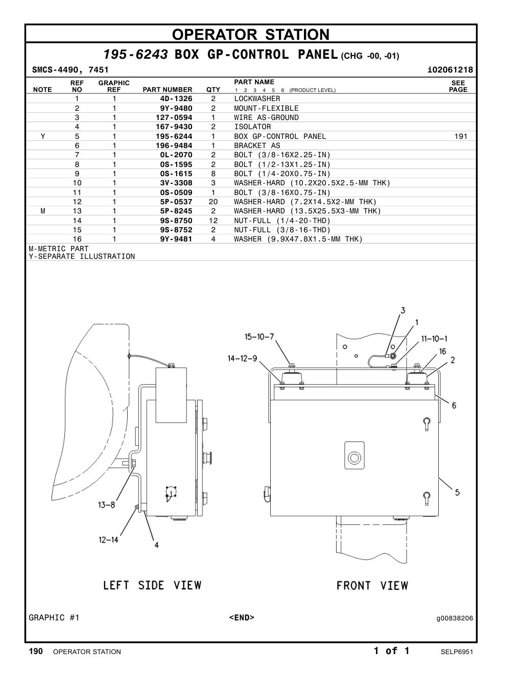 196-9484 BRACKET AS CAT parts manual diagram