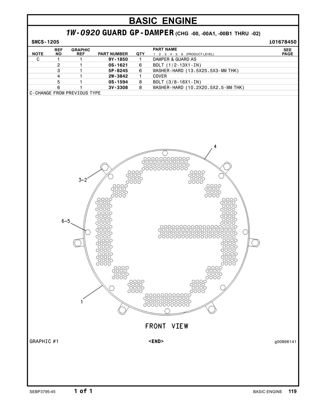 2W-3842 COVER CAT parts manual diagram