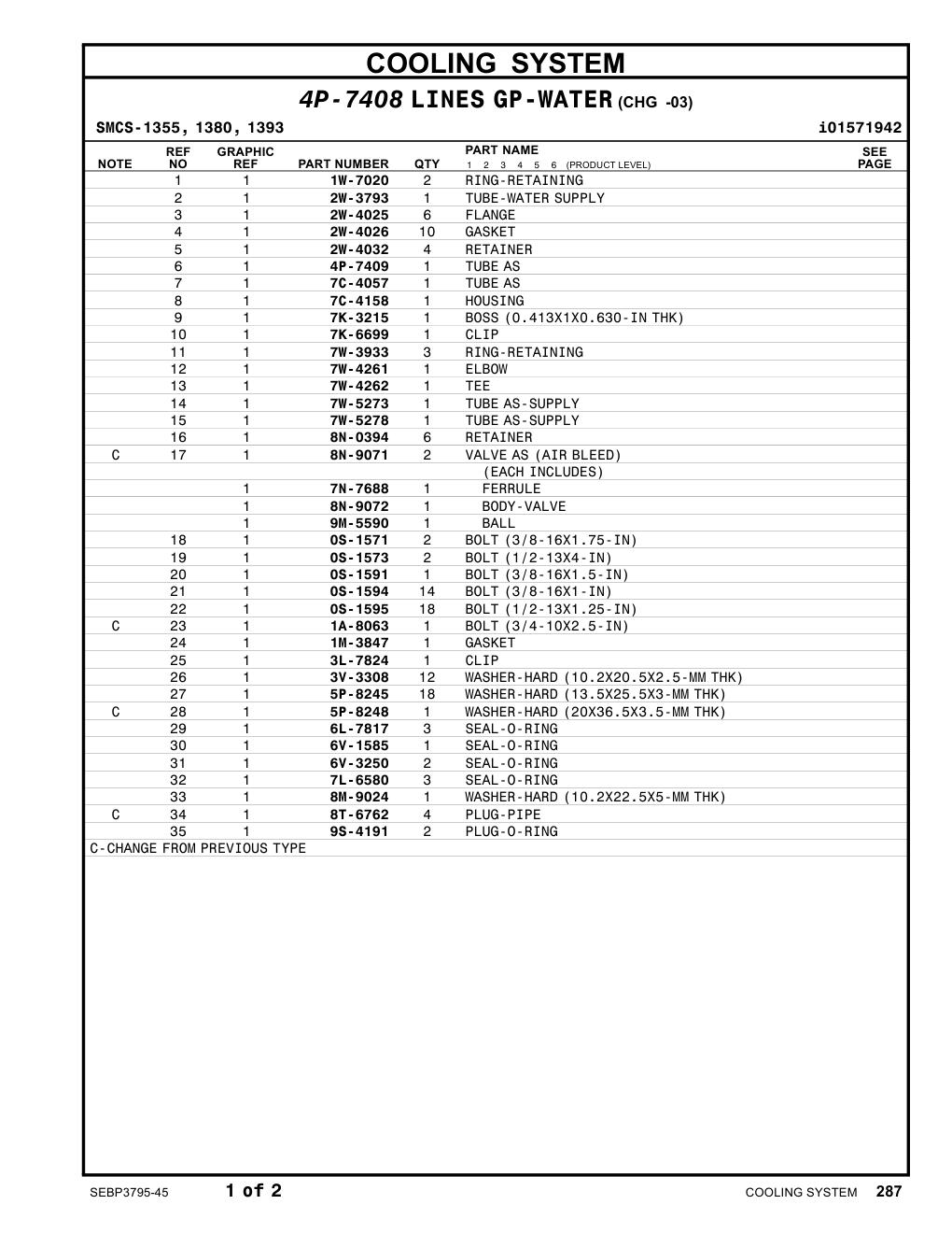 4P-7409 TUBEAS CAT parts manual diagram