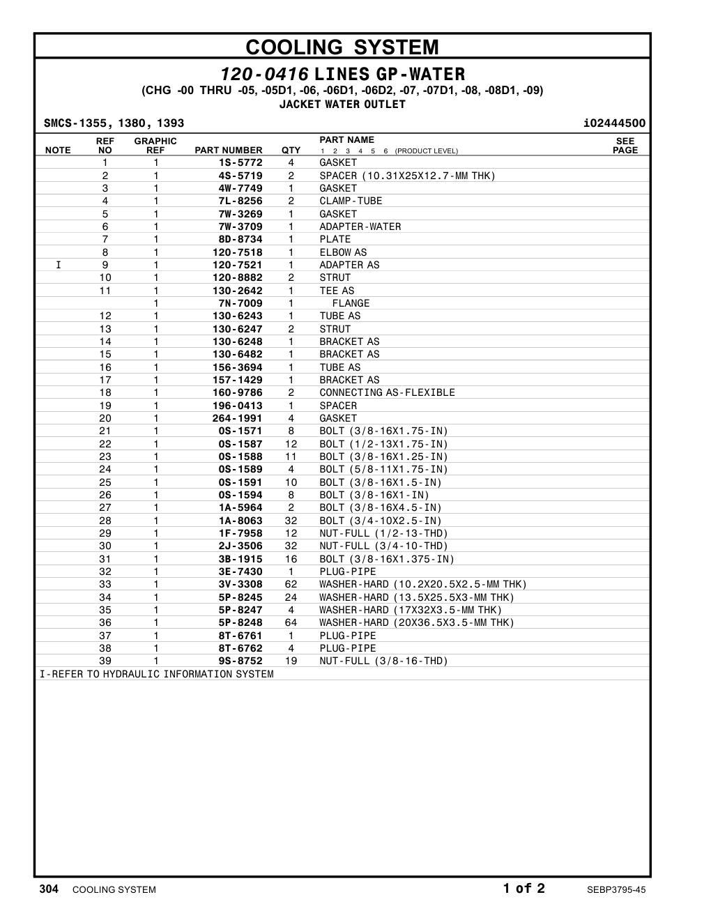 130-6247 STRUT CAT parts manual diagram