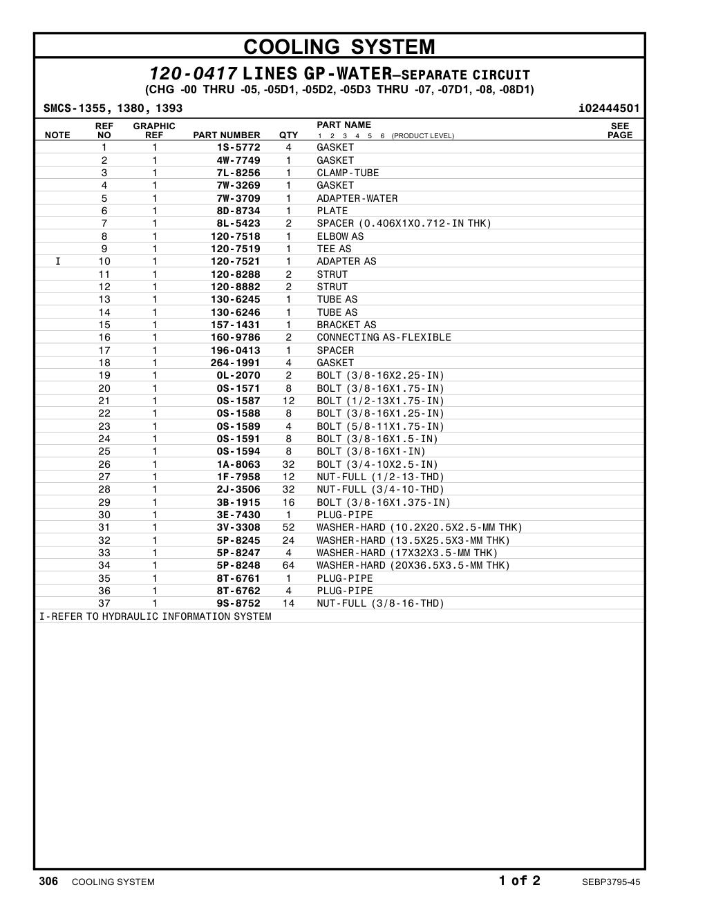 130-6246 TUBEAS CAT parts manual diagram