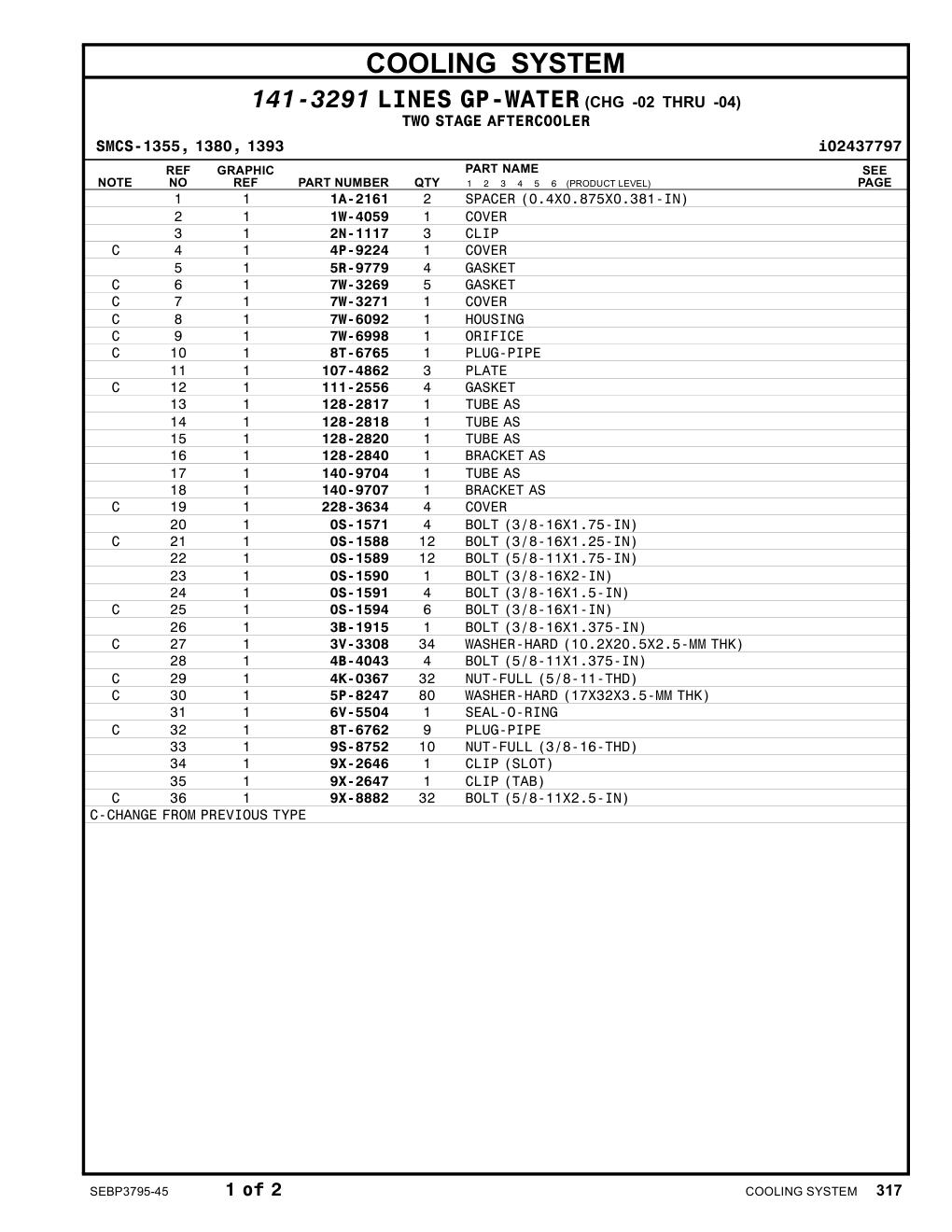 140-9707 BRACKET AS CAT parts manual diagram