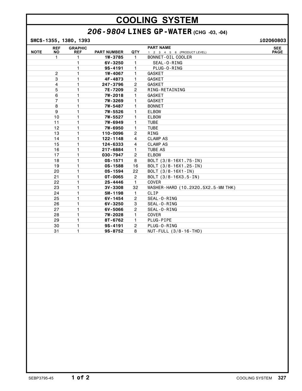 217-6884 TUBEAS CAT parts manual diagram
