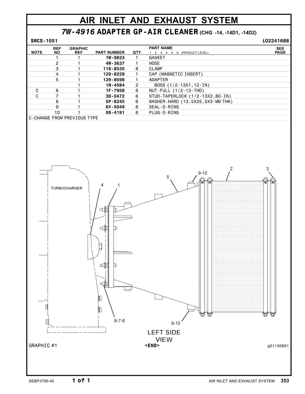 3D-0472 - STUD-TAPERLOCK (1/2-13X2.80-IN)