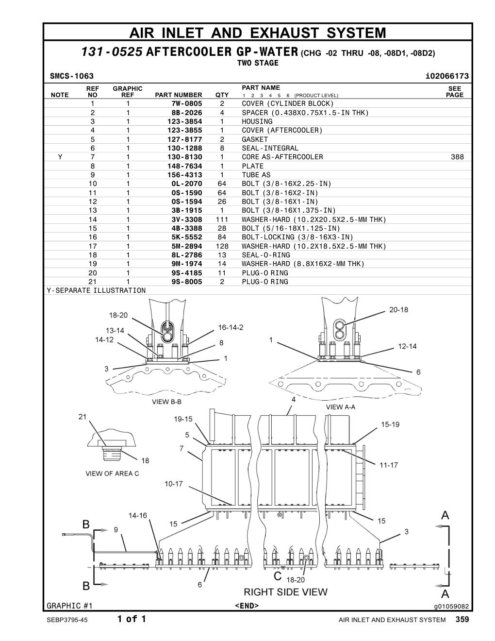123-3854 HOUSING CAT parts manual diagram
