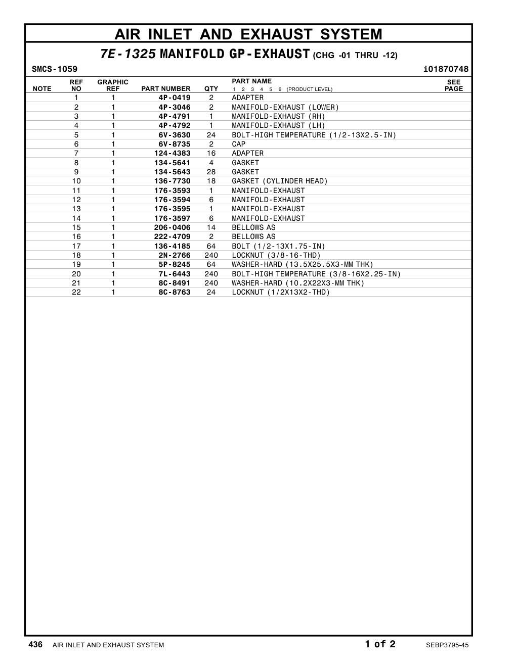 222-4709 BELLOWS AS CAT parts manual diagram