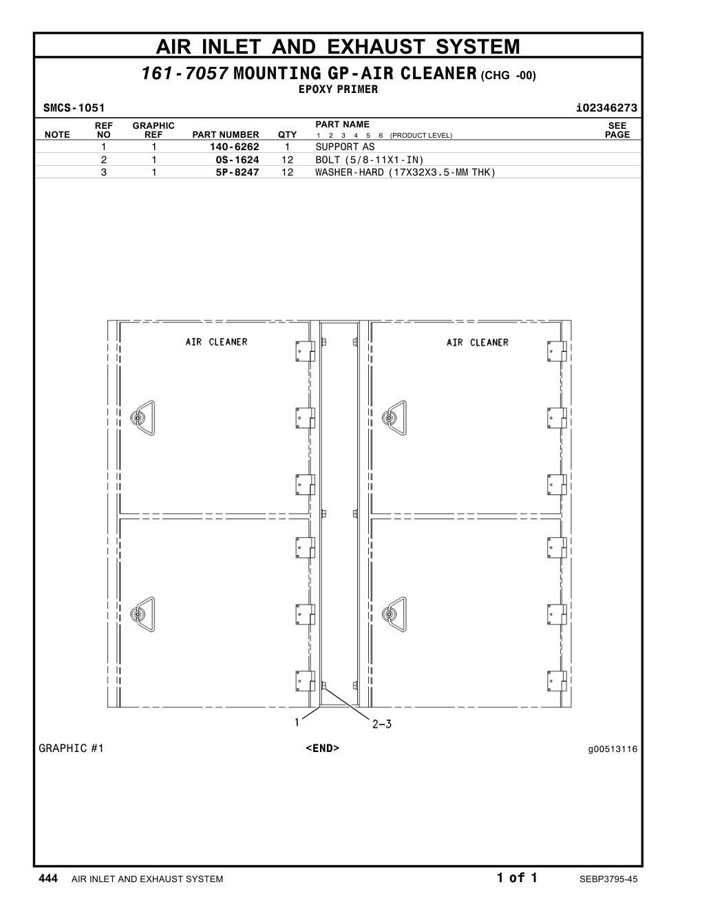 140-6262 SUPPORT AS CAT parts manual diagram