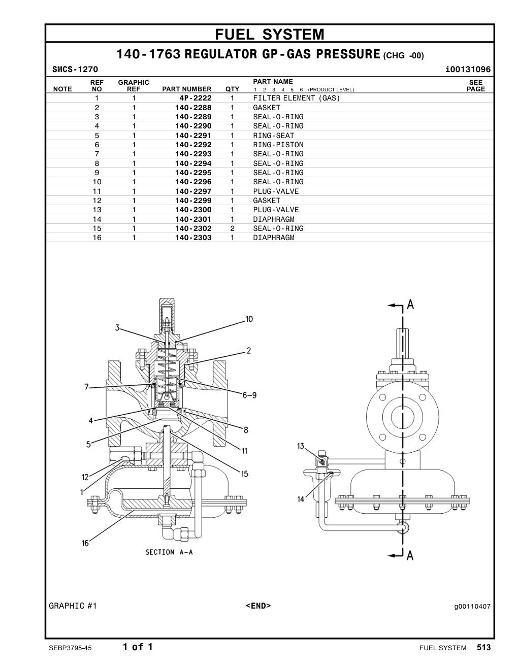 140-2294 SEAL-O-RING CAT parts manual diagram