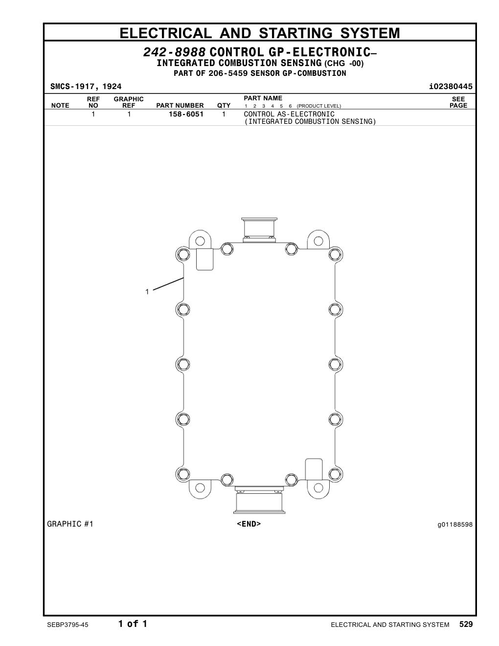 158-6051 - CONTROL AS-ELECTRONIC