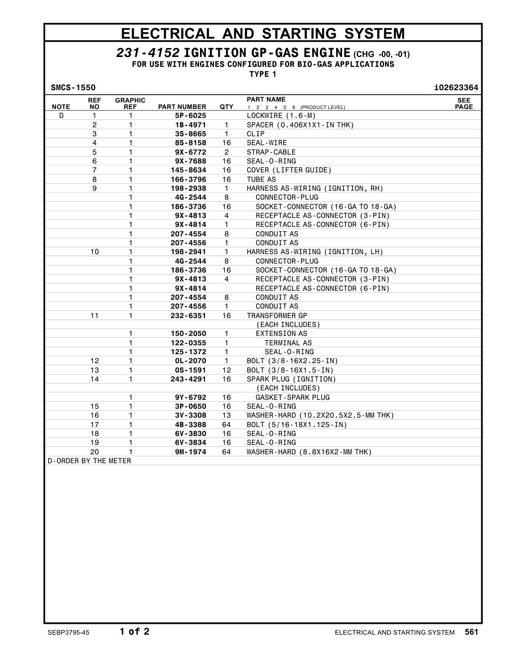 243-4291 - SPARK PLUG (IGNITION)