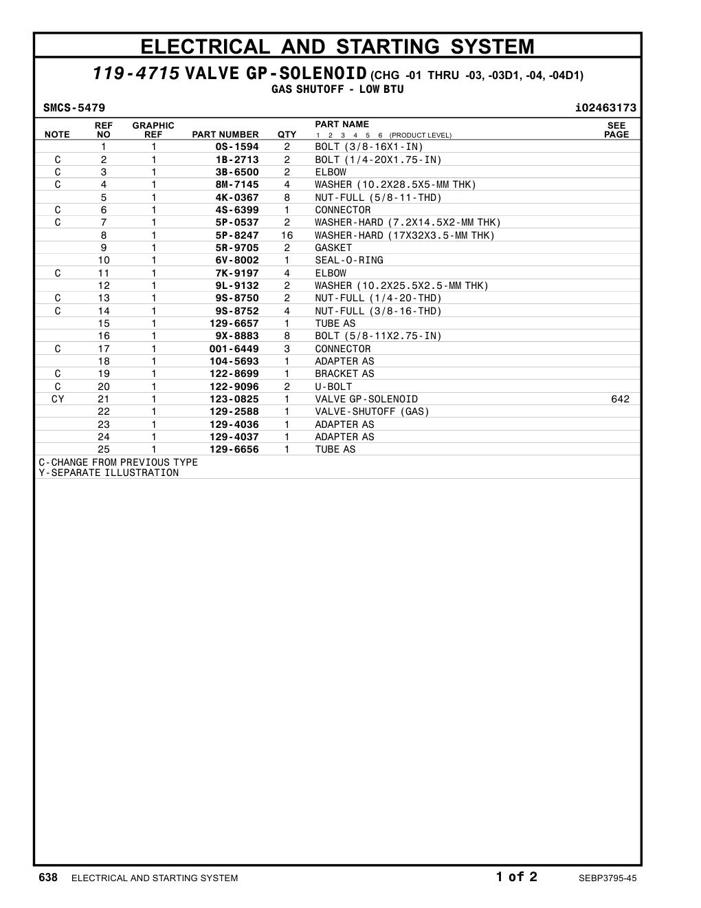 129-4037 ADAPTER AS CAT parts manual diagram