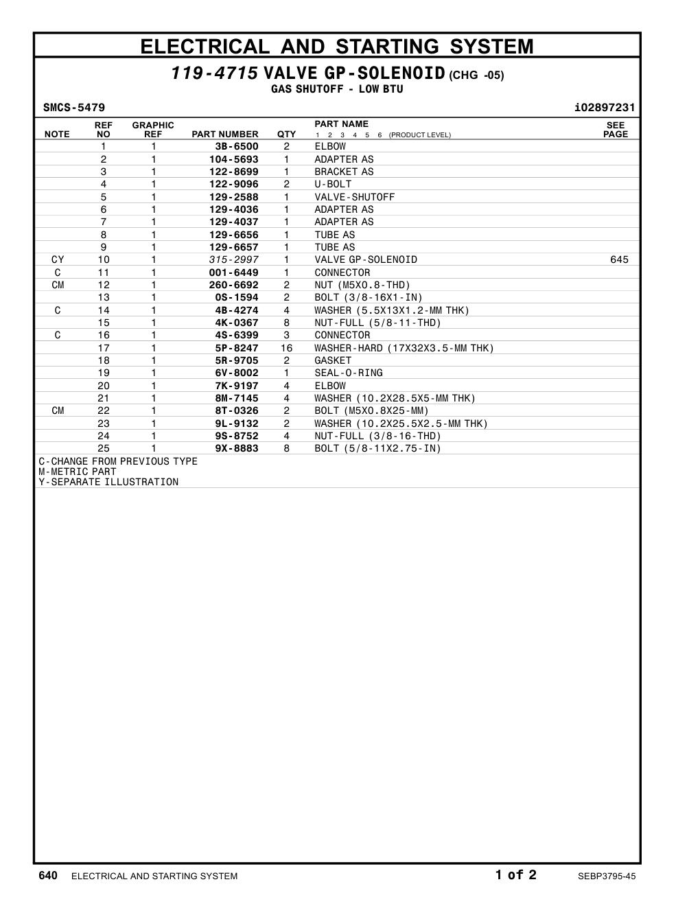 122-8699 BRACKET AS CAT parts manual diagram