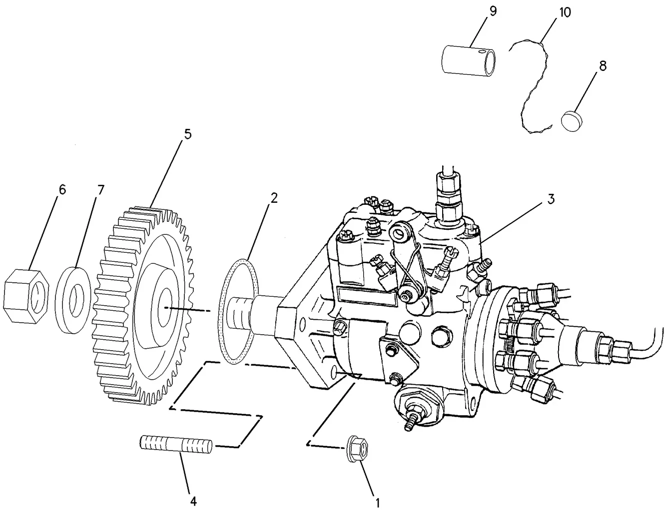 3056 · FUEL SYSTEM · 107-2560 CAT parts diagram