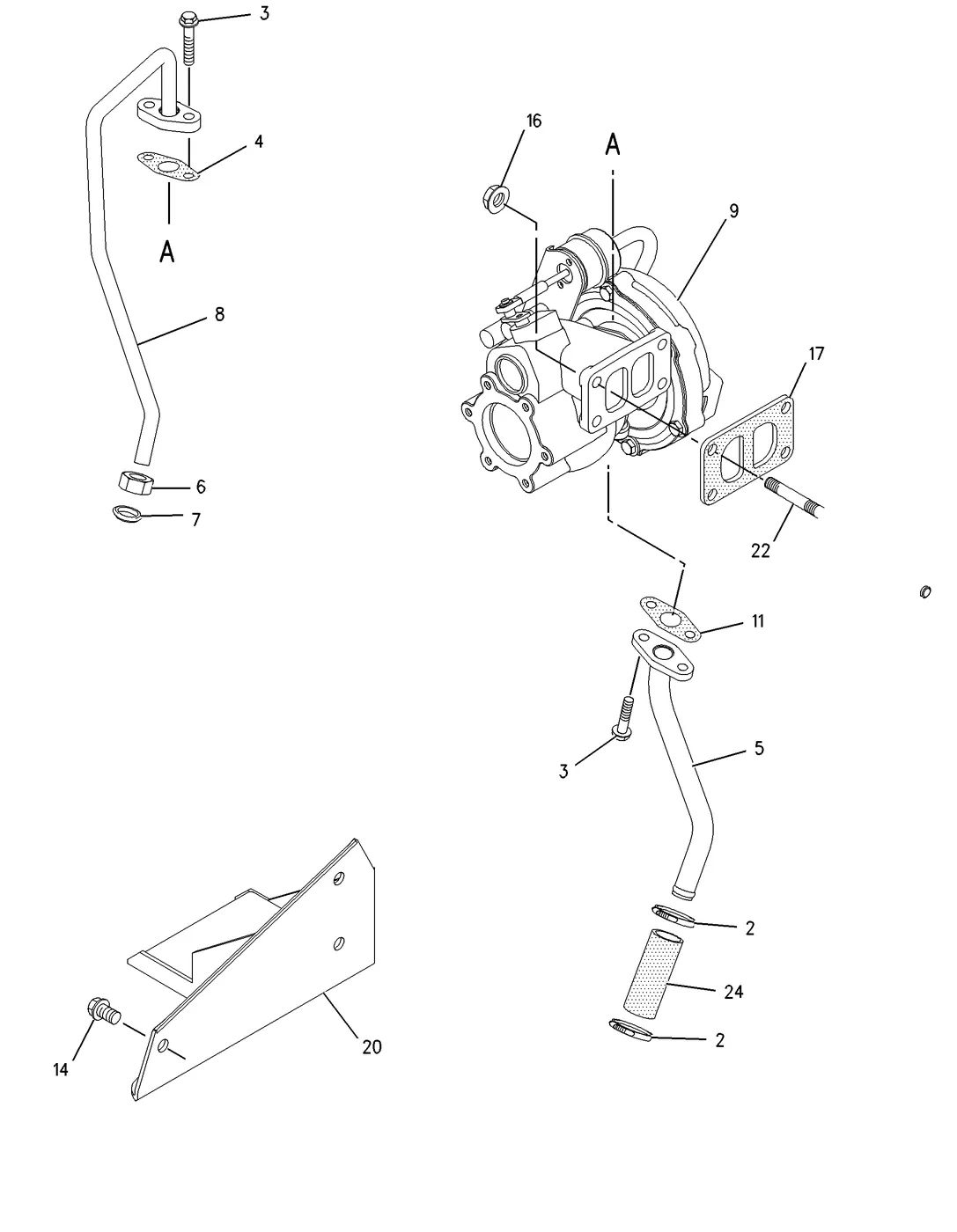 3056E · AIR INLET AND EXHAUST SYSTEM · 226-3578 CAT parts diagram